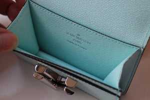 LV M68682 Louis Vuitton Twist Multicartes Wallet Epi Leather Light Blue - luxibagsmall