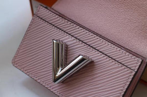 LV M68682 Louis Vuitton Twist Multicartes Wallet Epi Leather Pink - luxibagsmall