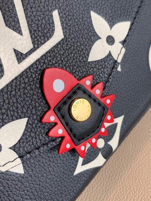 LV M69515 Louis Vuitton Crafty F¨¦licie Pochette Black - luxibagsmall