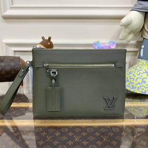 LV M69837 Louis Vuitton Takeoff Pouch Bag ArmyGreen - Default Title - View 1