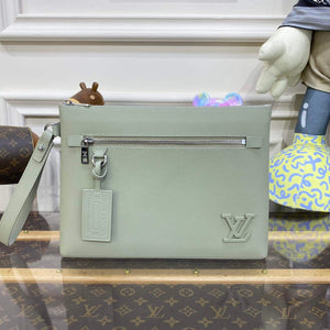 LV M69837 Louis Vuitton Takeoff Pouch Bag Asphalt gray - Default Title - View 1