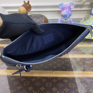 LV M69837 Louis Vuitton Takeoff Pouch Bag Blue - Default Title - View 9