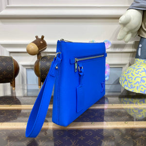 LV M69837 Louis Vuitton Takeoff Pouch Bag Dop blue - Default Title - View 3