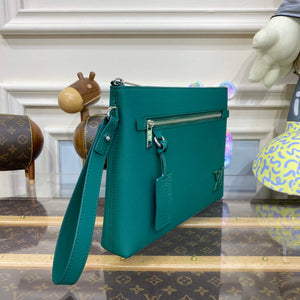 LV M69837 Louis Vuitton Takeoff Pouch Bag Jade green - Default Title - View 3