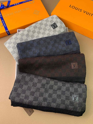 LV M70517 Louis Vuitton Petit Damier Scarf L60155 - Default Title - View 8
