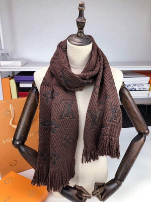 LV M72432 Louis Vuitton Logomania Scarf L60146 - Default Title - View 1