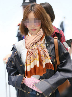 LV M73675 Louis Vuitton Fashion Printing Scarf Stole L60182 - Default Title - View 2