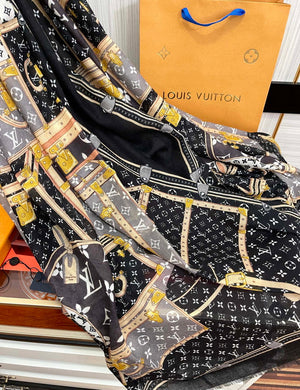 LV M73675 Louis Vuitton Fashion Printing Scarf Stole L60184 - Default Title - View 6