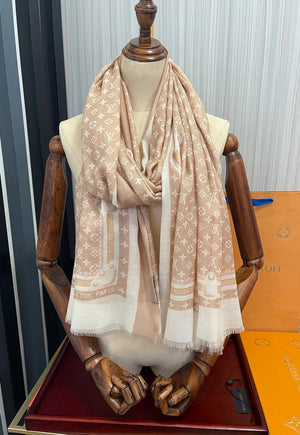 LV M73675 Louis Vuitton Fashion Printing Scarf Stole L60185 - Default Title - View 9