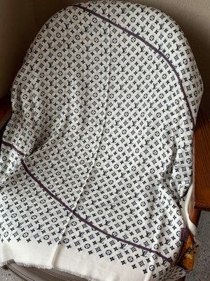 LV M73675 Louis Vuitton Fashion Printing Scarf Stole L60190 - Default Title - View 8