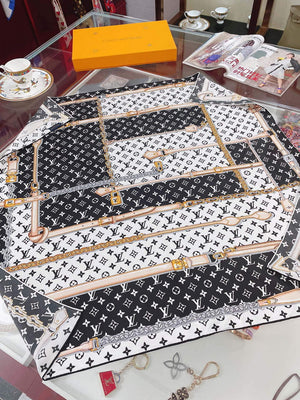 LV M78667 Louis Vuitton Monogram Confidential square Scarf L60196 - Default Title - View 4