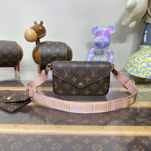 LV M80091 Louis Vuitton F¨¦licie Strap & Go Bag Pink - Default Title - View 1