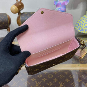 LV M80091 Louis Vuitton F¨¦licie Strap & Go Bag Pink - Default Title - View 9