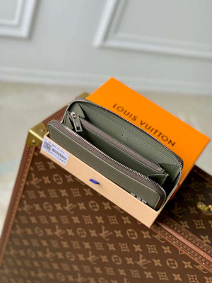 LV M80334 Louis Vuitton Zippy Wallet Horizontal Dark Green - Default Title - View 9