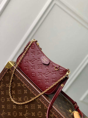 LV M80349 Louis Vuitton Easy Pouch On Strap Bag Wine Red - Default Title - View 1