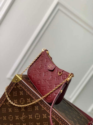 LV M80349 Louis Vuitton Easy Pouch On Strap Bag Wine Red - Default Title - View 3