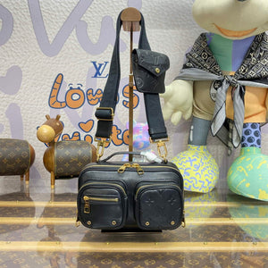 LV M80450 Louis Vuitton Utility Crossbody Bag Black - Default Title - View 1
