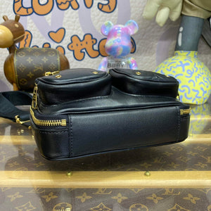 LV M80450 Louis Vuitton Utility Crossbody Bag Black - Default Title - View 4