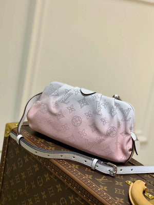 LV M80497 Louis Vuitton Scala Mini Pouch Bag Beige and Pink - Default Title - View 1