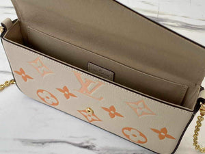LV M80498 Louis Vuitton F¨¦licie Pochette Bag Cream - luxibagsmall