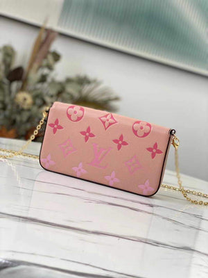 LV M80498 Louis Vuitton F¨¦licie Pochette Bag Pink - luxibagsmall