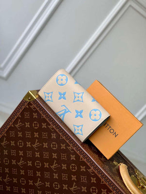 LV M81049 Louis Vuitton Sarah Wallet Blue - Default Title - View 2