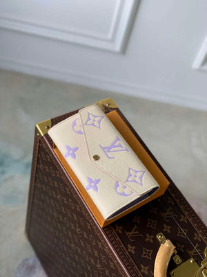 LV M81049 Louis Vuitton Sarah Wallet Taro Purple - Default Title - View 3