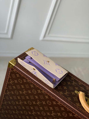 LV M81049 Louis Vuitton Sarah Wallet Taro Purple - Default Title - View 7