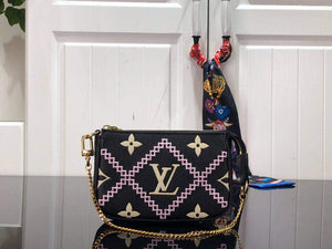 LV M81140 Louis Vuitton Mini Pochette Accessoires Bag Black - Default Title - View 1