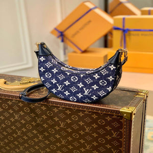LV M81166 Louis Vuitton Loop Monogram Denim Leather Bag - Default Title - View 2
