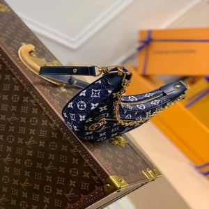 LV M81166 Louis Vuitton Loop Monogram Denim Leather Bag - Default Title - View 3