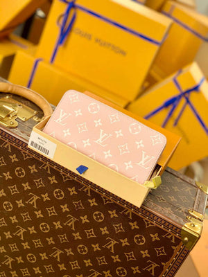 LV M81279 Louis Vuitton Zippy Wallet M81280 Pink - Default Title - View 1