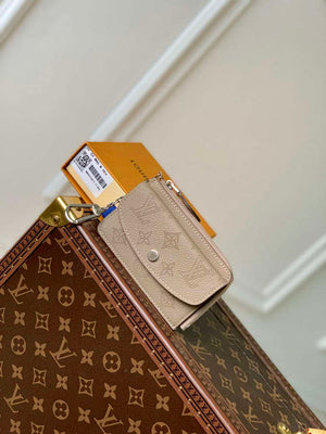 LV M81287 Louis Vuitton Card Holder Recto Verso Galet Gray - Default Title - View 1