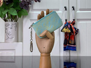 LV M81297 Louis Vuitton Key Pouch Vert d'eau Green - Default Title - View 1