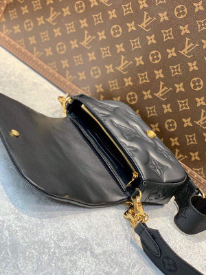 LV M81398 Louis Vuitton Wallet On Strap Bubblegram Black - Default Title - View 7