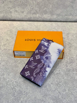 LV M81405 Louis Vuitton Brazza Wallet other leathers Blue - Default Title - View 2