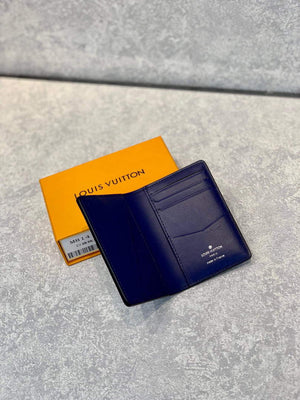 LV M81413 Louis Vuitton Pocket Organizer Other Leathers Blue - Default Title - View 5