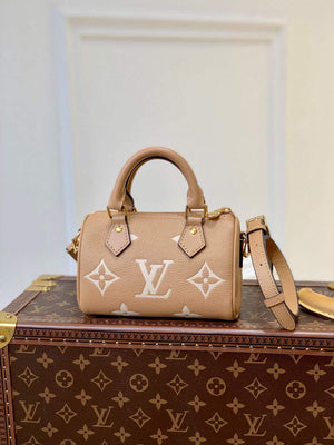 LV M81457 Louis Vuitton Nano Speedy Bag Arizona Beige - Default Title - View 2