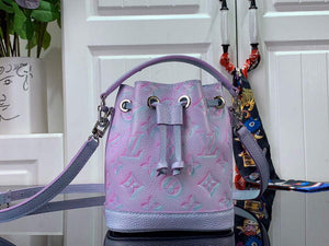 LV M81463 Louis Vuitton NANO NO¨¦ Bucket Bag Lilas Purple - Default Title - View 1