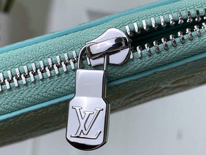 LV M81466 Louis Vuitton Zippy Wallet Vert d'eau Green - Default Title - View 5