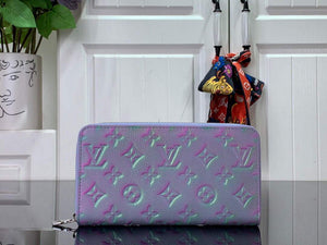 LV M81466 Louis Vuitton Zippy Wallet Purple - Default Title - View 1