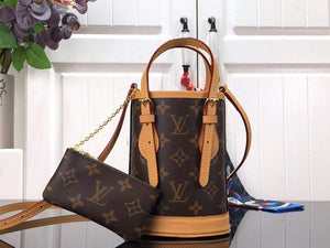 LV M81489 Louis Vuitton Nano Bucket Bag Yellow - Default Title - View 1