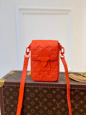 LV M81525 Louis Vuitton S-LOCK Vertical Wearable Wallet Orange - Default Title - View 1