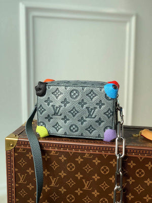 LV M81606 Louis Vuitton Mini Soft Trunk Gray - Default Title - View 3