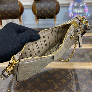 LV M81862 Louis Vuitton Easy Pouch On Strap Bag Monogram empreinte Tourterelle Beige - Default Title - View 9