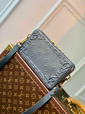 LV M82035 Louis Vuitton Soft Trunk Wearable Wallet Dark Shadow Grey - Default Title - View 1