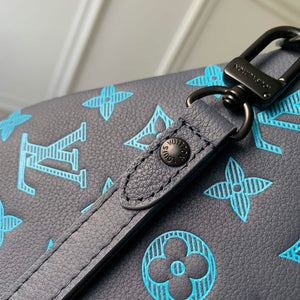 LV M82321 Louis Vuitton Pochette To-Go Bag Navy River Blue - Default Title - View 7