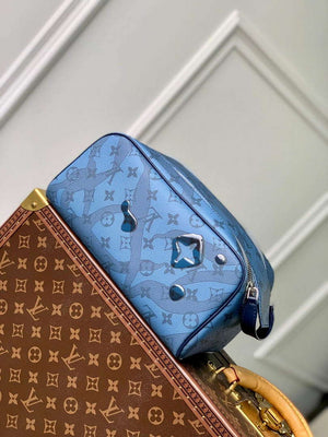 LV M82337 Louis Vuitton Dopp Kit Toiletry Bag Abyss Blue - Default Title - View 2