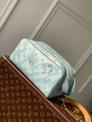 LV M82337 Louis Vuitton Dopp Kit Toiletry Bag Crystal Blue - Default Title - View 2