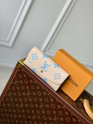 LV M82341 Louis Vuitton Emilie Wallet Blue - Default Title - View 1